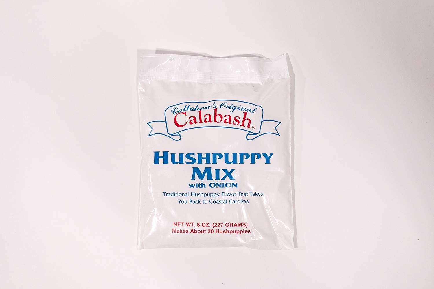Calabash Hush Puppy Mix 8 oz Plastic Bag